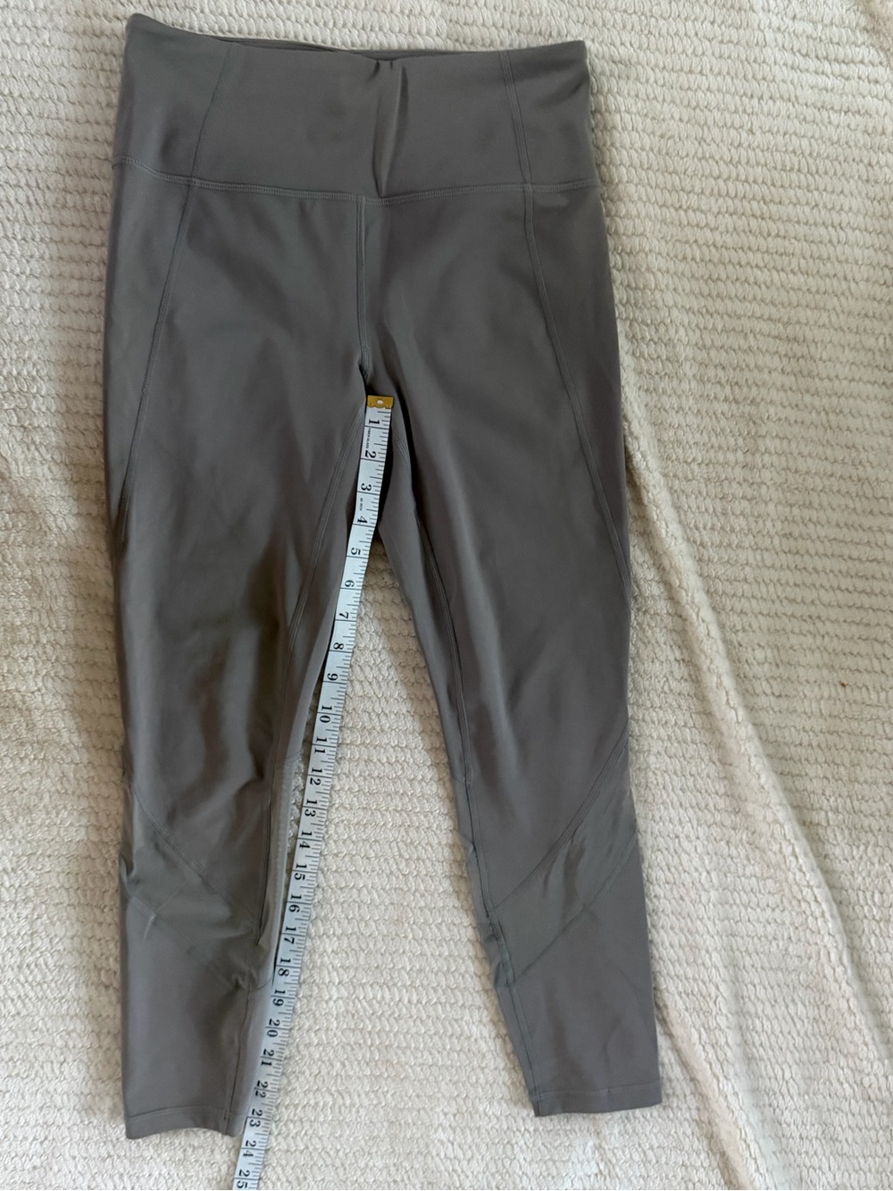 Athleta High-Waist Performance Leggings in Taupe